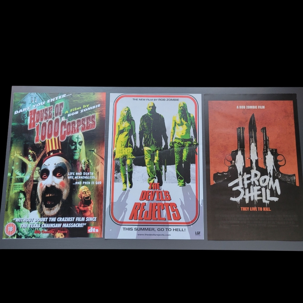 Rob Zombie Horror Movie Poster Set